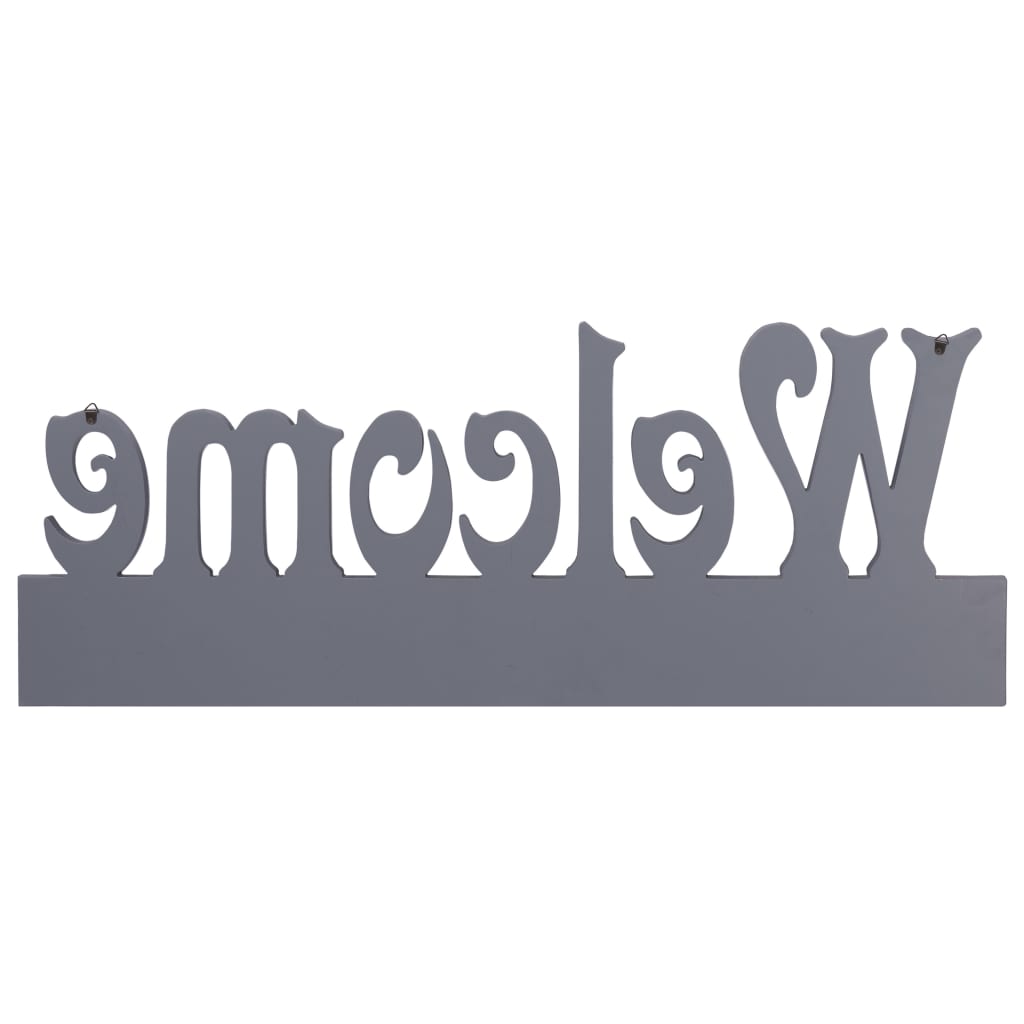 Cuier de perete WELCOME, gri, 74 x 29,5 cm GartenMobel Dekor
