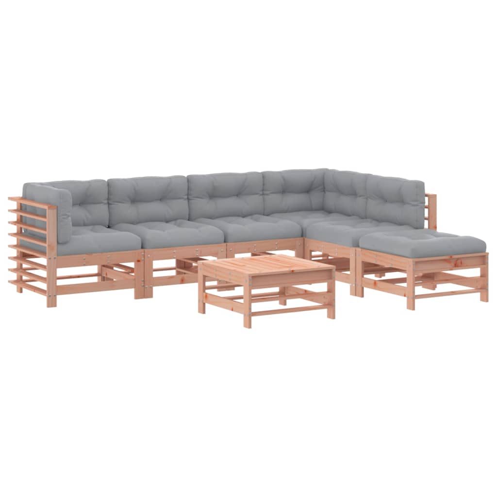 Set mobilier de grădină cu perne, 7 piese, lemn masiv douglas GartenMobel Dekor