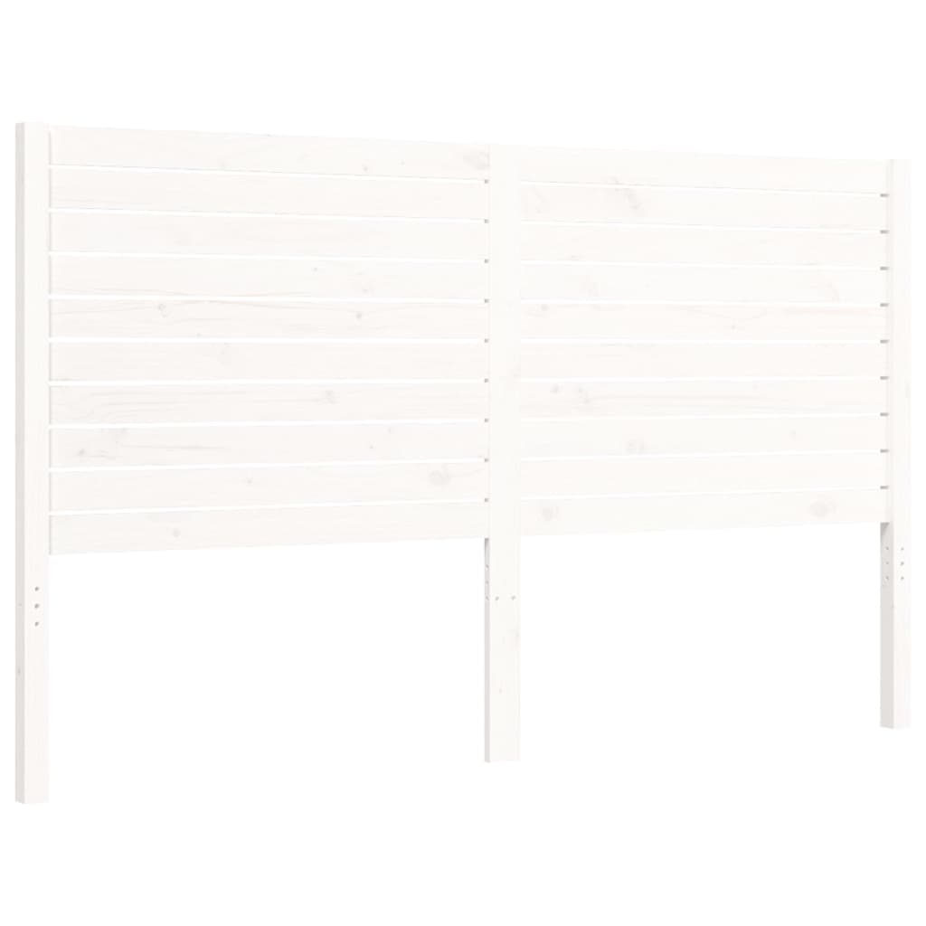 Cadru de pat fără saltea, alb, 160x200 cm, lemn masiv pin GartenMobel Dekor