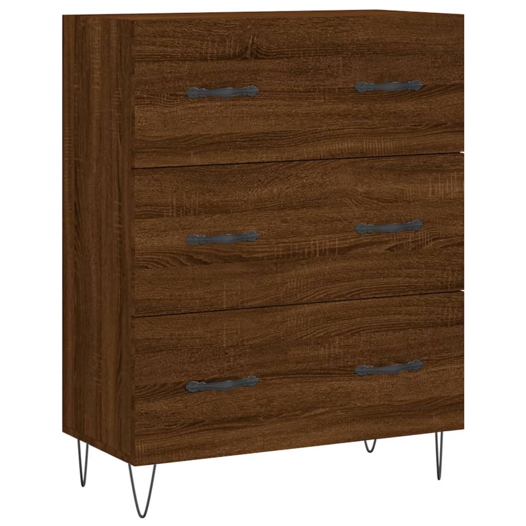 Dulap înalt, stejar maro, 69,5x34x180 cm, lemn compozit GartenMobel Dekor