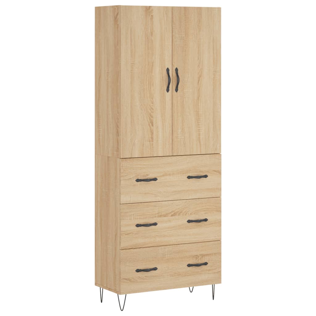 Dulap înalt, stejar sonoma, 69,5x34x180 cm, lemn compozit GartenMobel Dekor