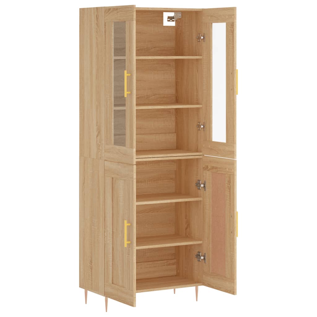 Dulap înalt, stejar sonoma, 69,5x34x180 cm, lemn compozit GartenMobel Dekor