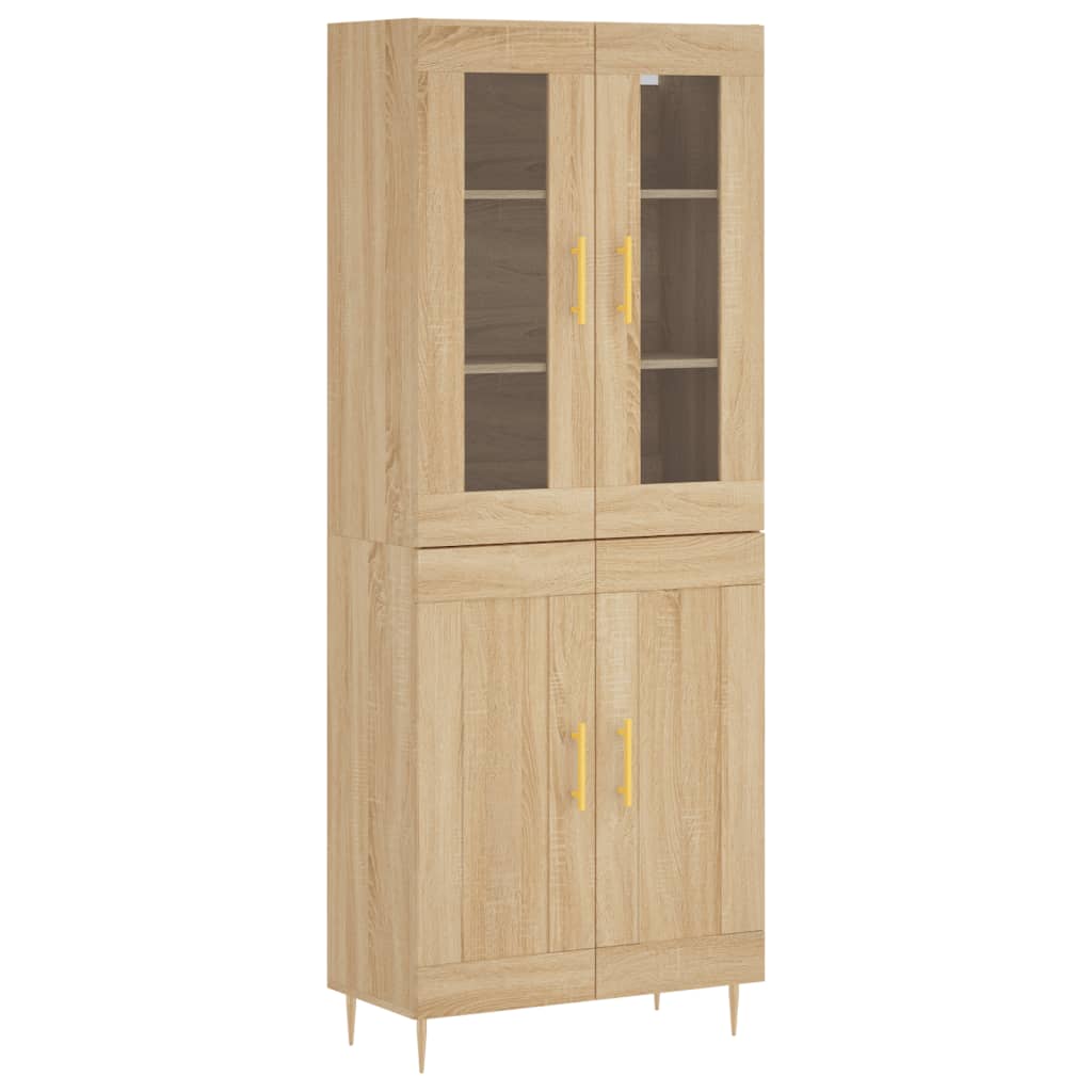 Dulap înalt, stejar sonoma, 69,5x34x180 cm, lemn compozit GartenMobel Dekor