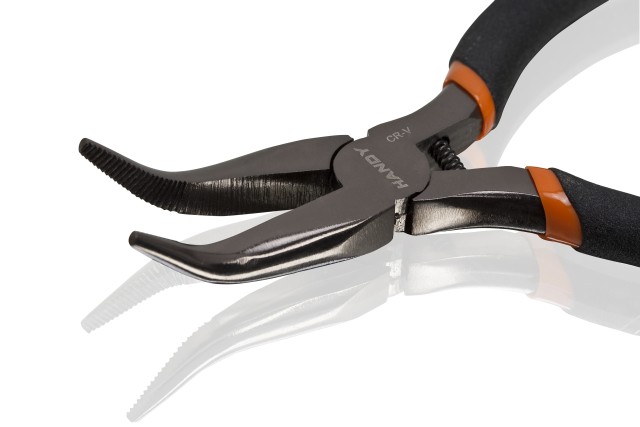 Cleste cu cioc curbat, maner cauciucat, 135 mm Best CarHome