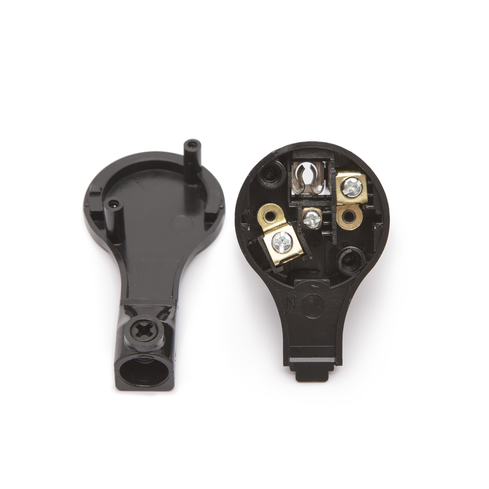 05950BK - Fisa volanta 250V~50Hz / 16A - negru - 90° Best CarHome