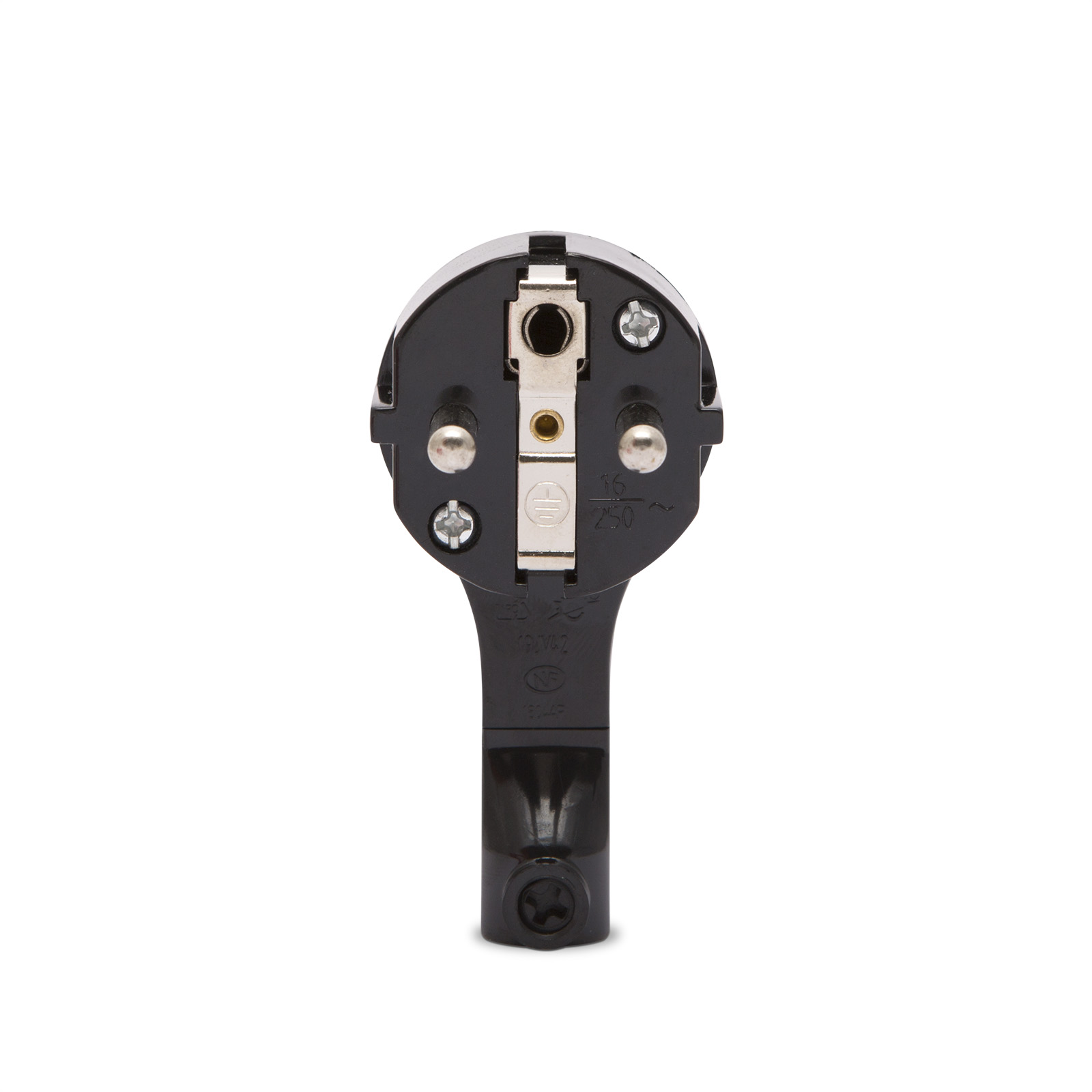 05950BK - Fisa volanta 250V~50Hz / 16A - negru - 90° Best CarHome