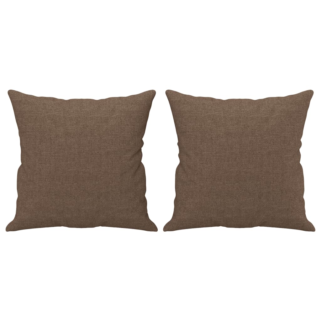 Canapea cu 3 locuri cu pernuțe, maro, 180 cm, textil GartenMobel Dekor