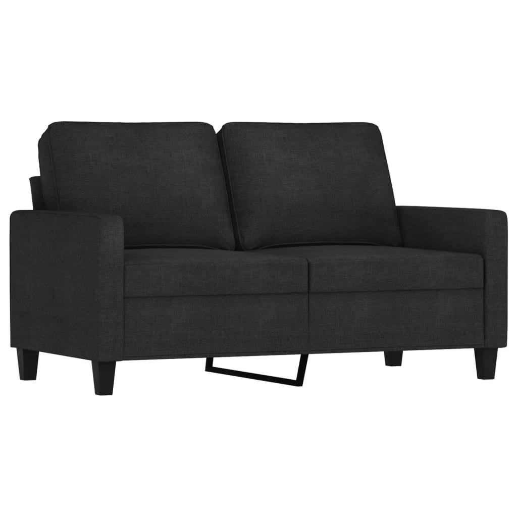 Set de canapele cu perne, 4 piese, negru, textil GartenMobel Dekor