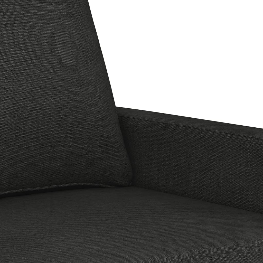 Set de canapele cu perne, 4 piese, negru, textil GartenMobel Dekor