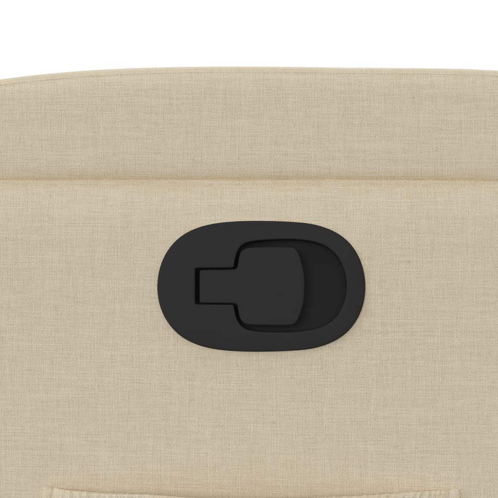 Fotoliu rabatabil, material textil crem GartenMobel Dekor