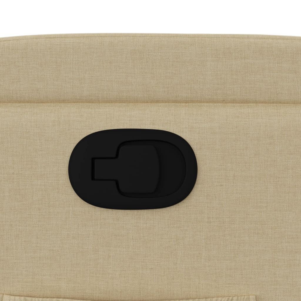 Fotoliu rabatabil, material textil crem GartenMobel Dekor