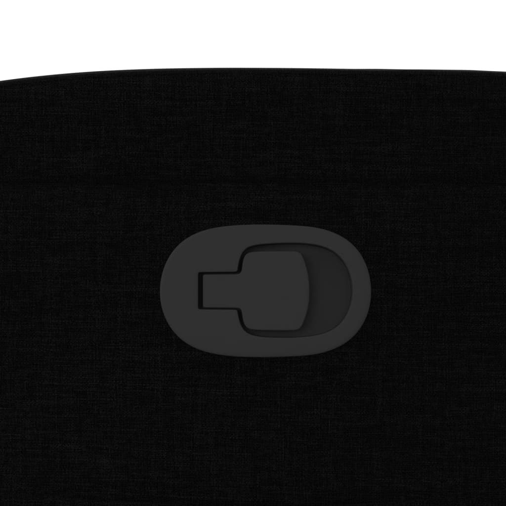 Fotoliu rabatabil din material textil negru GartenMobel Dekor