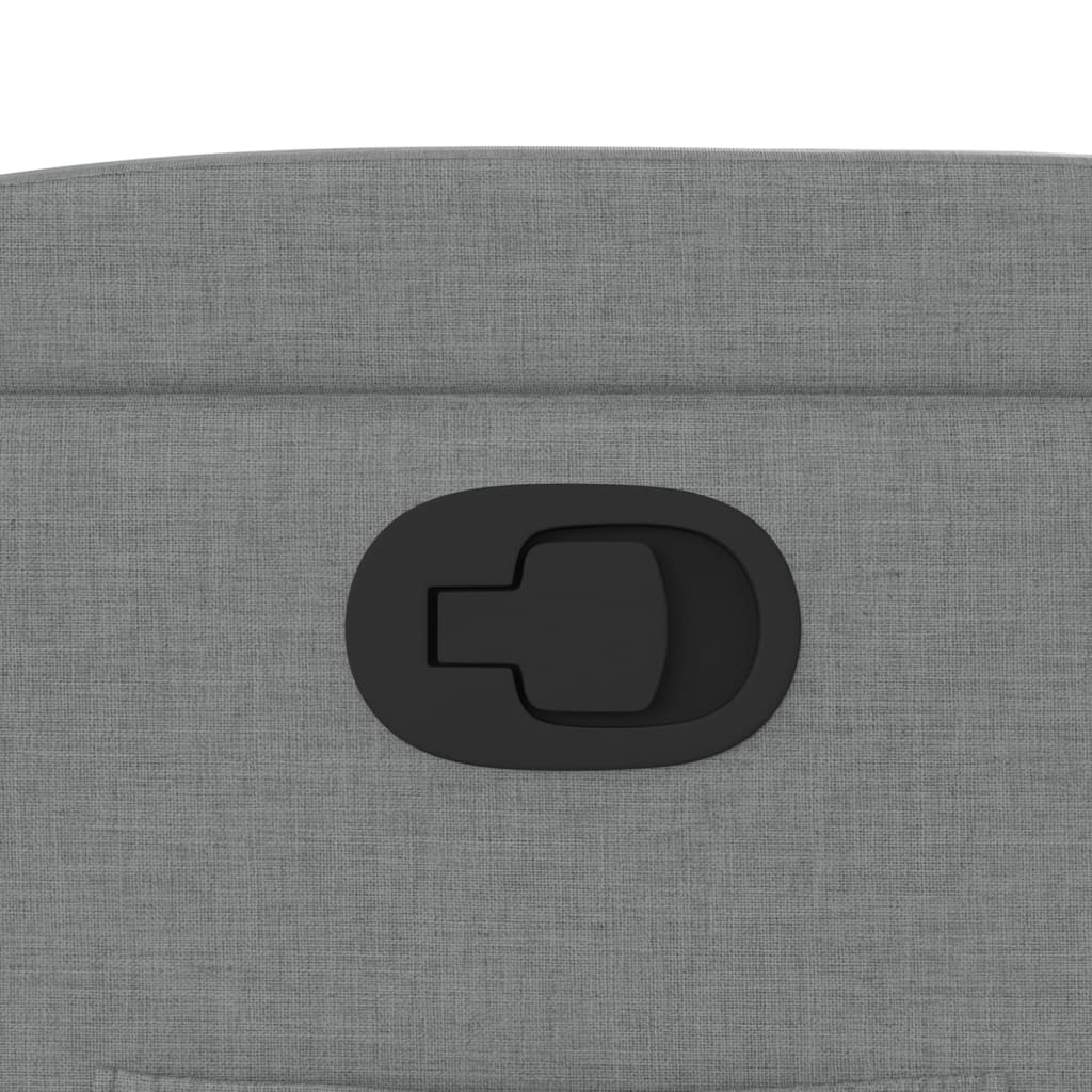 Fotoliu rabatabil gri deschis, material textil GartenMobel Dekor