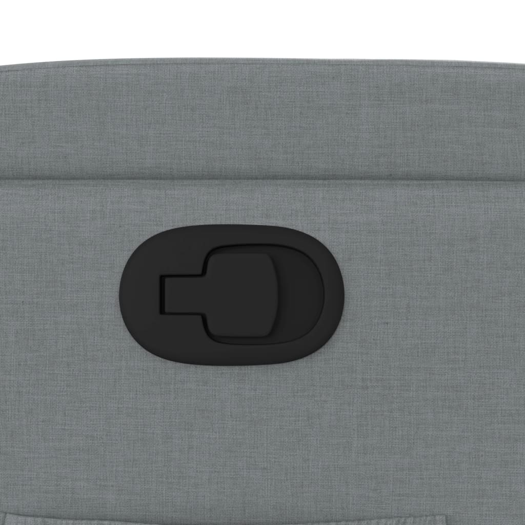 Fotoliu rabatabil gri deschis, material textil GartenMobel Dekor