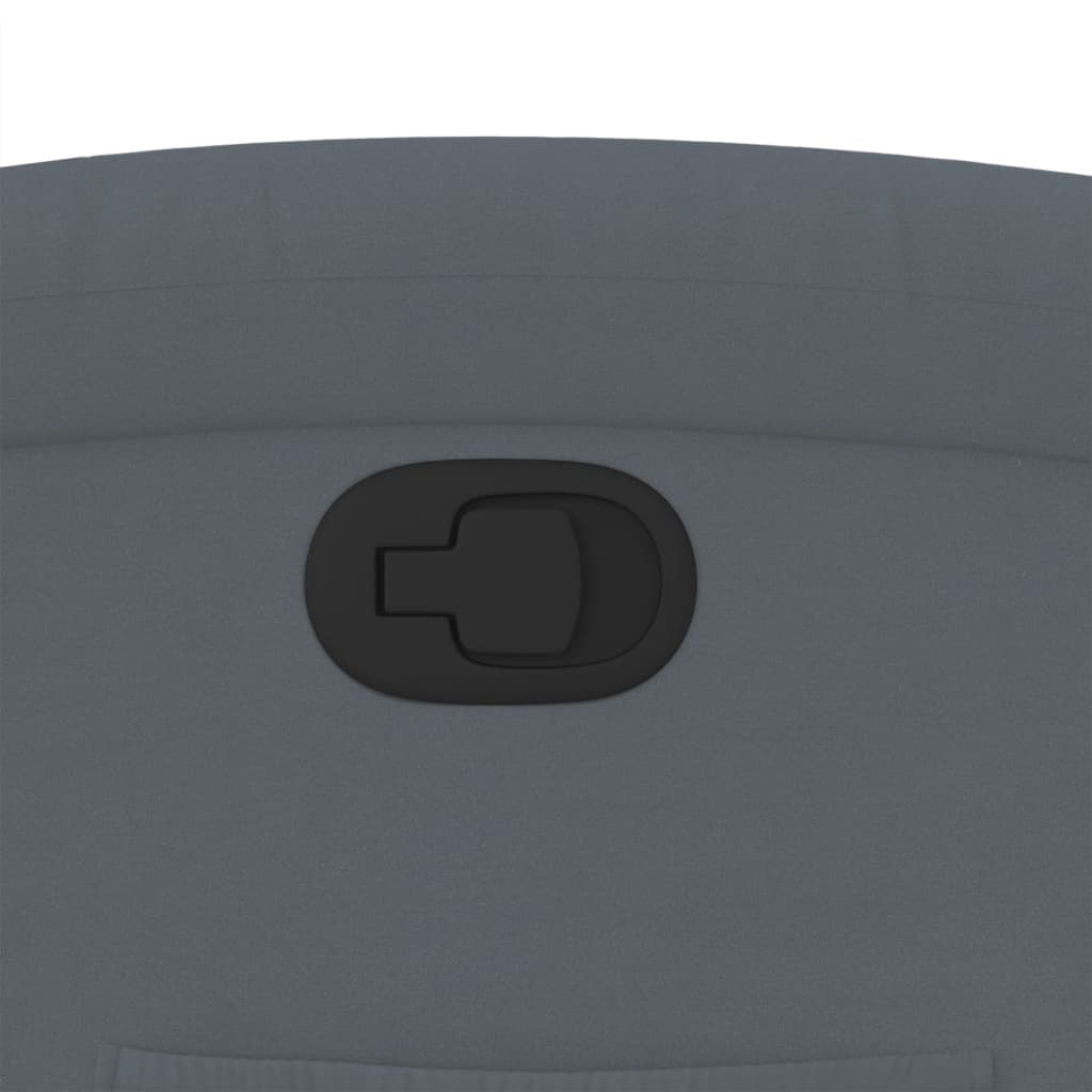 Fotoliu rabatabil gri închis, catifea GartenMobel Dekor