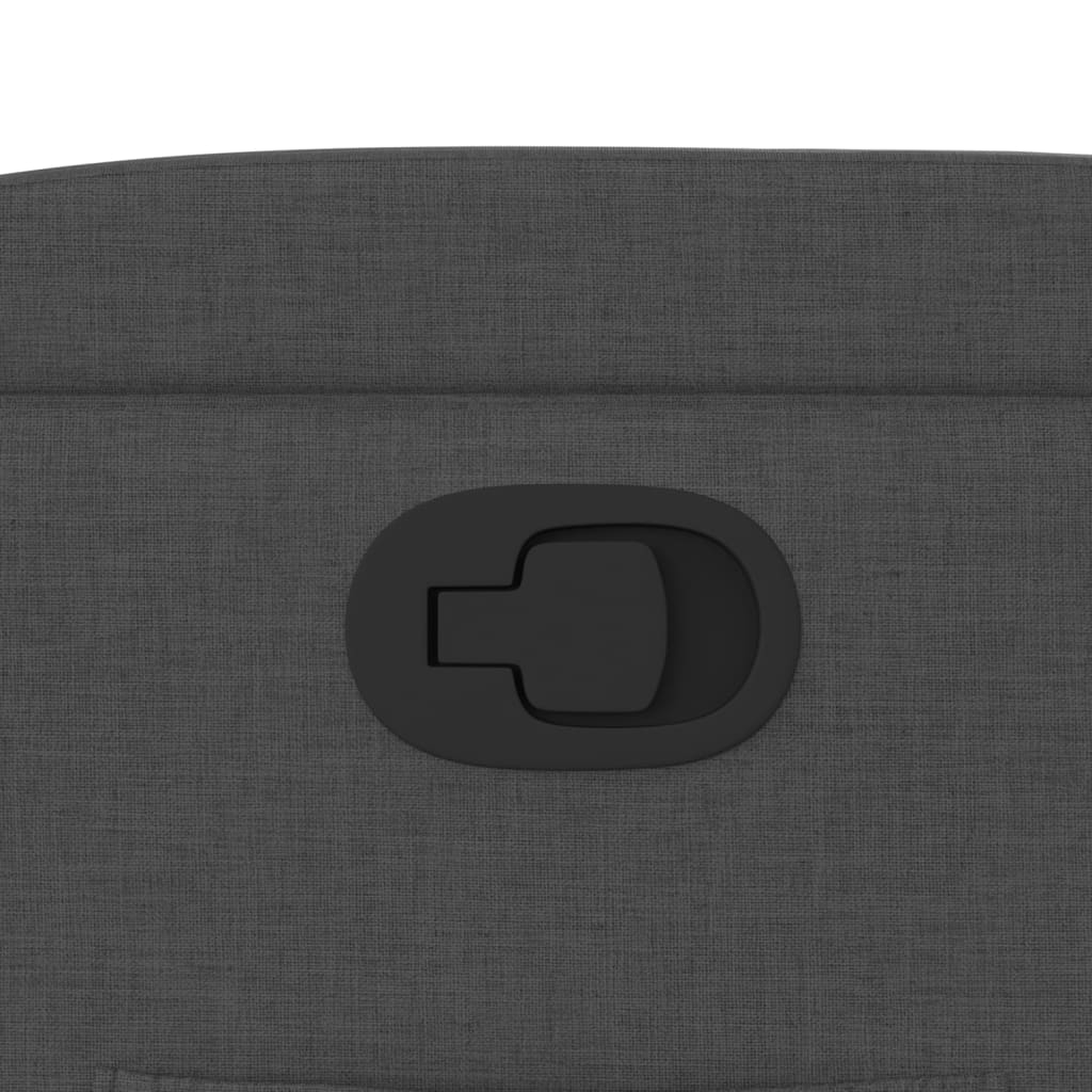 Fotoliu rabatabil gri închis, material textil GartenMobel Dekor