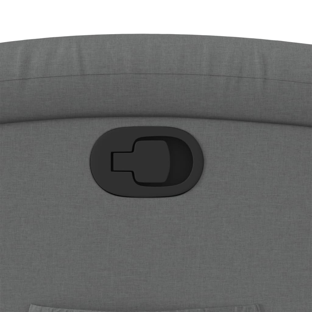 Fotoliu rabatabil gri închis, material textil GartenMobel Dekor