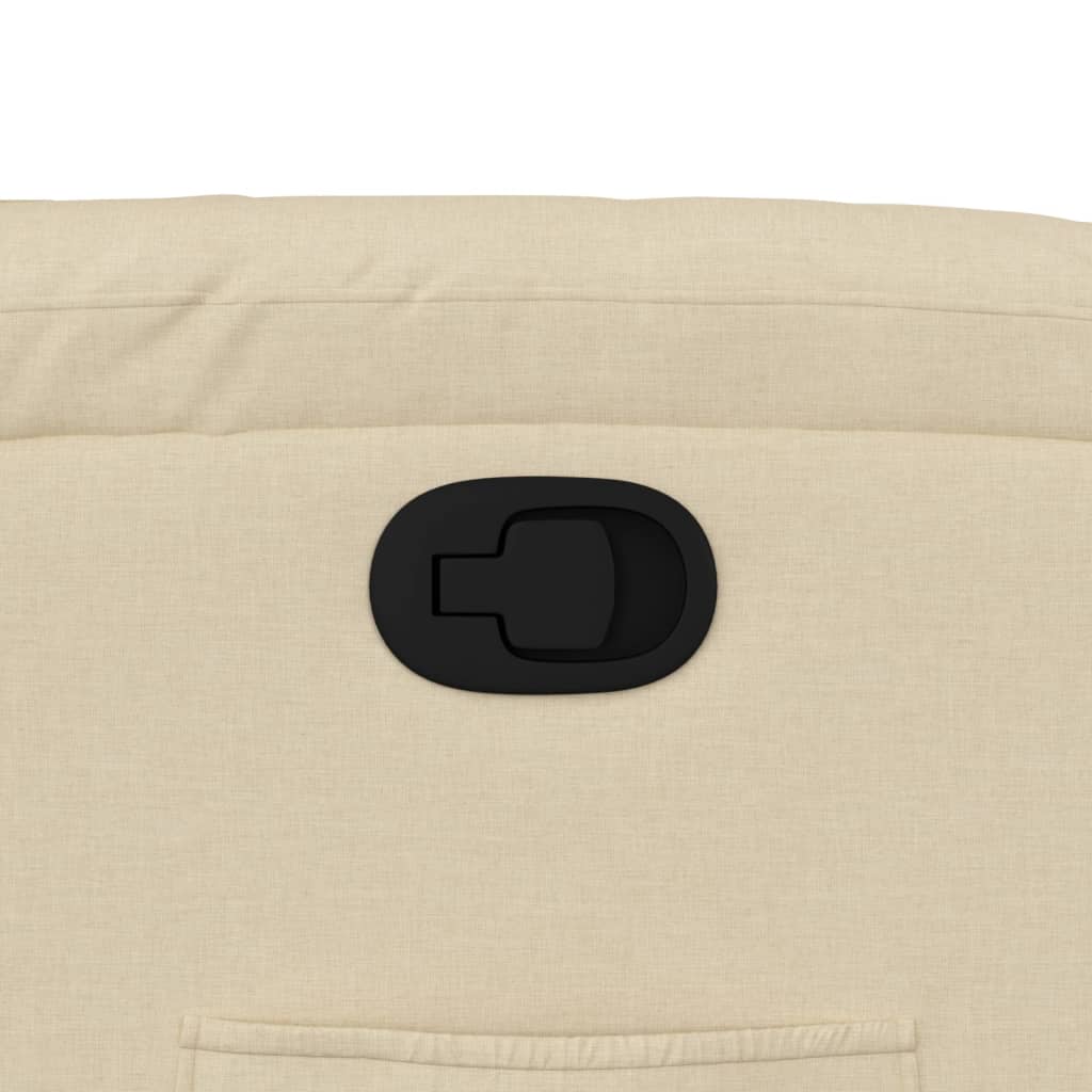 Fotoliu rabatabil, material textil crem GartenMobel Dekor