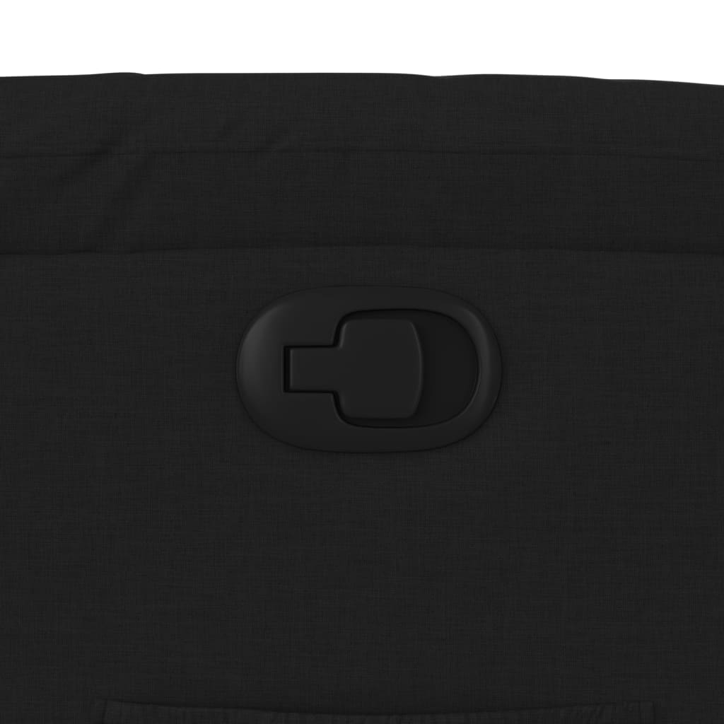 Fotoliu rabatabil din material textil negru GartenMobel Dekor