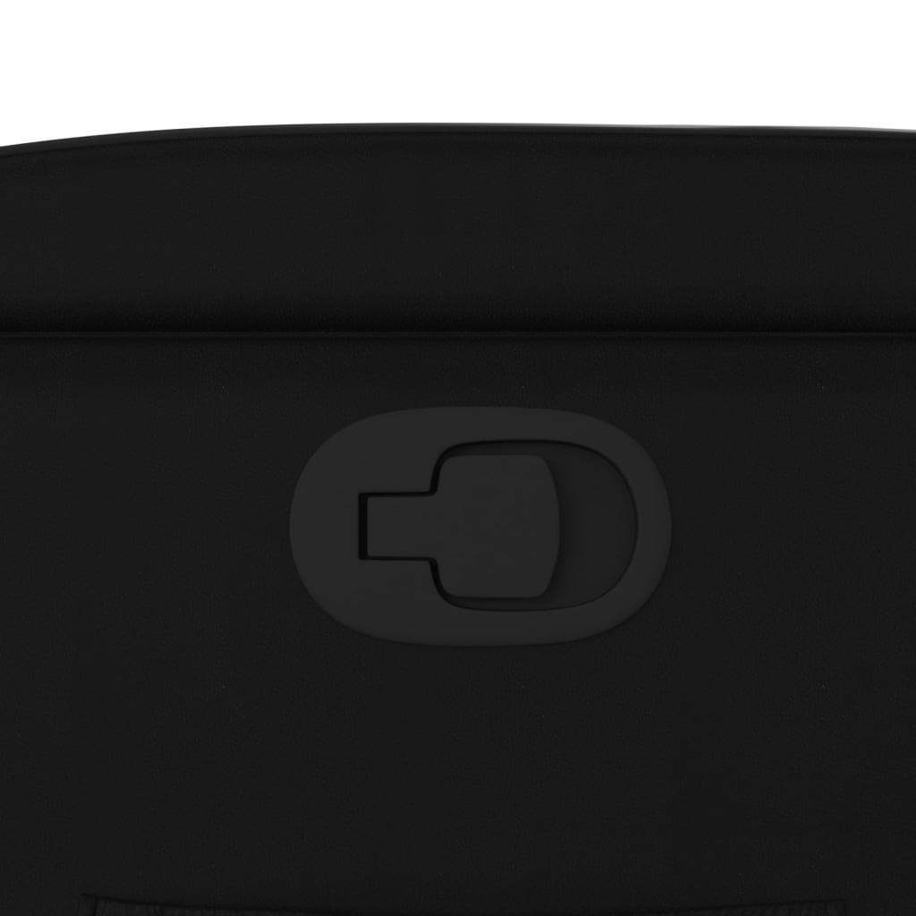 Fotoliu rabatabil din piele ecologică neagră GartenMobel Dekor