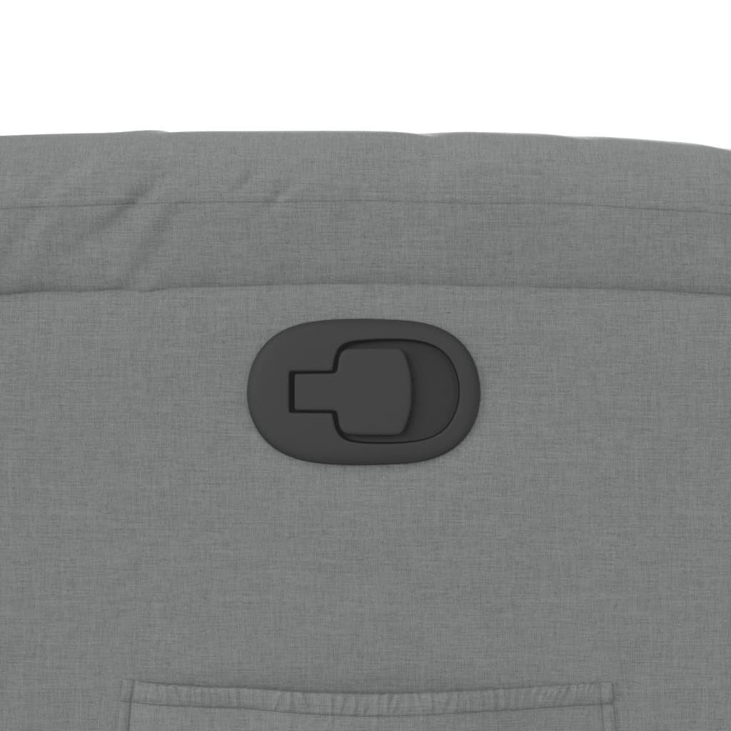 Fotoliu rabatabil gri deschis, material textil GartenMobel Dekor