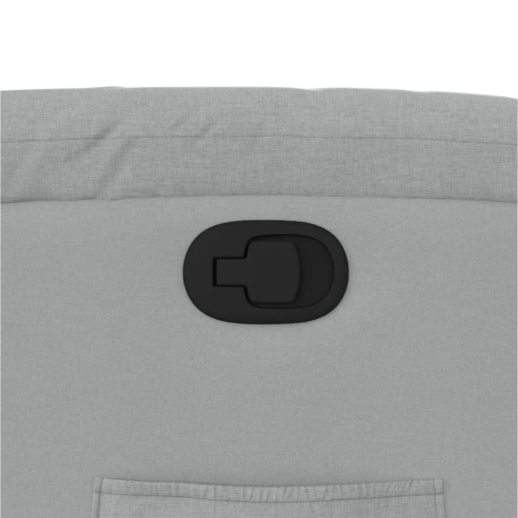 Fotoliu rabatabil gri deschis, material textil GartenMobel Dekor