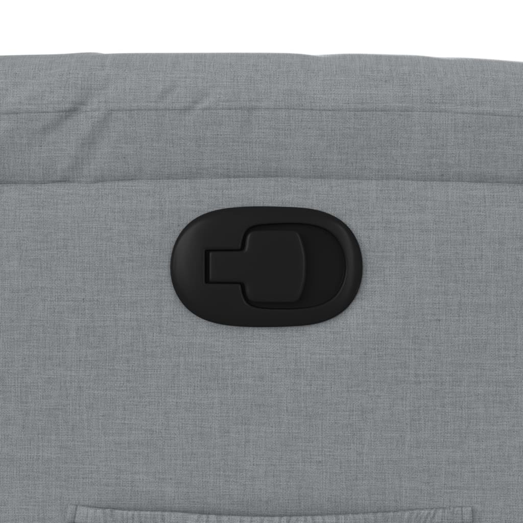 Fotoliu rabatabil gri deschis, material textil GartenMobel Dekor