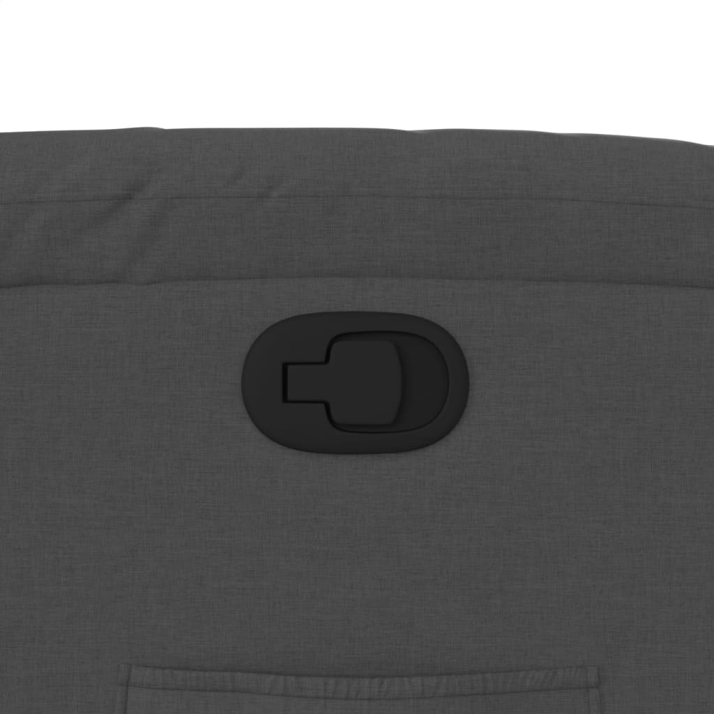 Fotoliu rabatabil gri închis, material textil GartenMobel Dekor