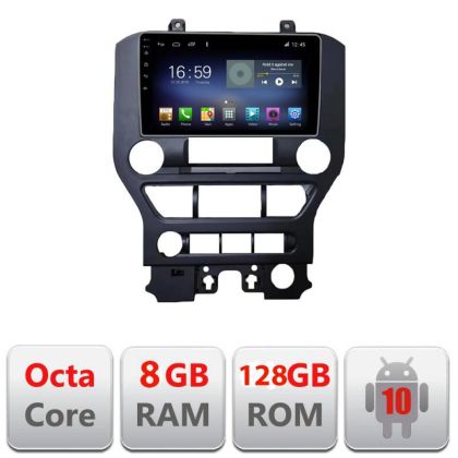 Navigatie Ford Mustang 2015-2020 F-MUSTANG Octa Core cu Android Radio Bluetooth Internet GPS WIFI DSP 8+128GB 4G CarStore Technology