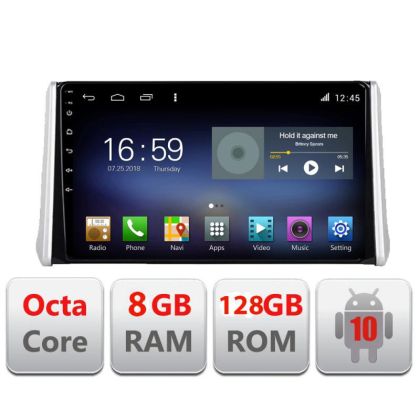 Navigatie Toyota Rav4 2018- F-RAV4 Octa Core cu Android Radio Bluetooth Internet GPS WIFI DSP 8+128GB 4G CarStore Technology