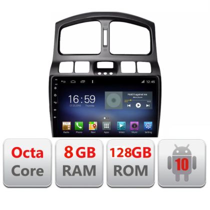 Navigatie HHyundai Santa Fe 2000-2006 Android radio gps internet Octa Core 8+128 LTE Kit-santafe-old+EDT-E609 CarStore Technology
