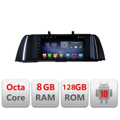 Navigatie Seria 5 F10 2010-2012 CIC Octa Core cu Android Radio Bluetooth Internet GPS WIFI DSP 8+128GB 4G Kit-f10-cic+ CarStore Technology