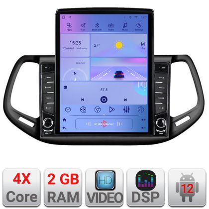 Navigatie JEEP COMPASS 2017 Manual K-732 ecran tip TESLA 9.7