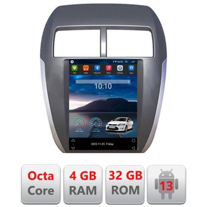 Navigație dedicată Tip Tesla Mitsubishi ASX Radio gps internet 8Core 4G carplay android auto 4+32 GB Kit-tesla-026+EDT-E420 CarStore Technology
