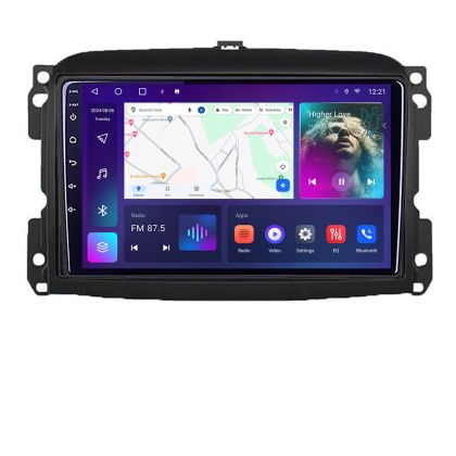 Navigatie Fiat 500 2015-2021 B-500new  Android Ecran QLED octa core 4+64 carplay android auto KIT-500new+EDT-E310V3 CarStore Technology