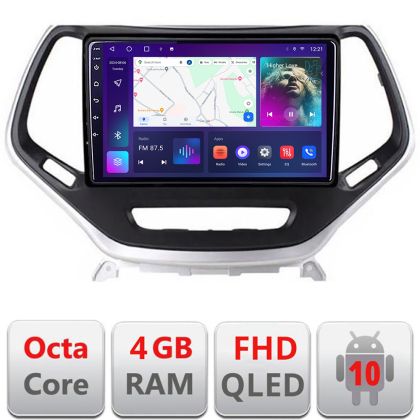 Navigatie Jeep Cherokee 2014-2019 B-248 Android Ecran QLED octa core 4+64 carplay android auto KIT-248+EDT-E310V3 CarStore Technology