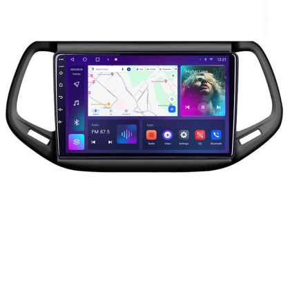 Navigatie Jeep Compass 2017 B-739 Android Ecran QLED octa core 4+64 carplay android auto KIT-732+EDT-E310V3 CarStore Technology