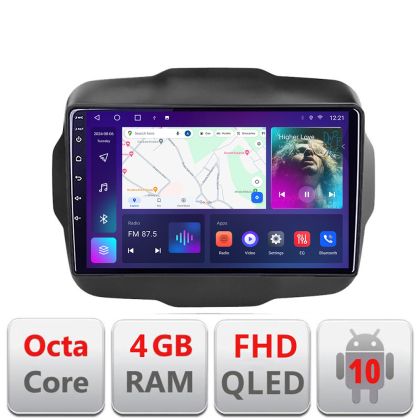 Navigatie Jeep Renegade 2015-2020 B-500 Android Ecran QLED octa core 4+64 carplay android auto KIT-500+EDT-E309V3 CarStore Technology