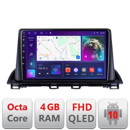 Navigatie Mazda 3 2014-2019 B-463 Android Ecran QLED octa core 4+64 carplay android auto KIT-463+EDT-E309V3 CarStore Technology