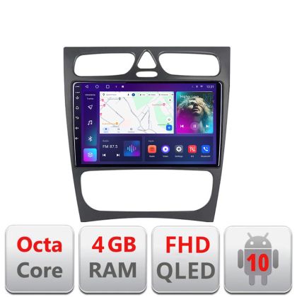 Navigatie Mercedes C W203 2001-2007 B-clk Android Ecran QLED octa core 4+64 carplay android auto kit-clk+EDT-E309V3 CarStore Technology