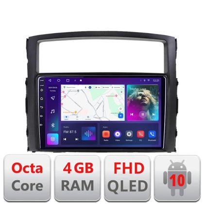 Navigatie Mitsubishi Pajero B-452 Android Ecran QLED octa core 4+64 carplay android auto KIT-452+EDT-E309V3 CarStore Technology