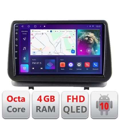 Navigatie Renault Clio 3 2005-2013 B-Clio3 Android Ecran QLED octa core 4+64 carplay android auto kit-clio3+EDT-E309V3 CarStore Technology