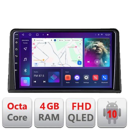 Navigatie Renault Express  Android Ecran QLED octa core 4+64 carplay android auto kit-express+EDT-E309V3 CarStore Technology