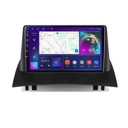 Navigatie Renault Megane 2 B-098 Android Ecran QLED octa core 4+64 carplay android auto KIT-098+EDT-E309V3 CarStore Technology