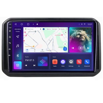 Navigatie Suzuki Ignis 2016- B-IGNIS16 Android Ecran QLED octa core 4+64 carplay android auto KIT-IGNIS16+EDT-E309V3 CarStore Technology