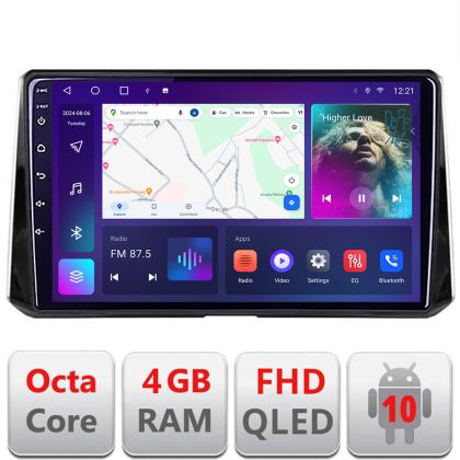 Navigatie Toyota Corolla/Auris 2018- B-388 Android Ecran QLED octa core 4+64 carplay android auto KIT-388+EDT-E310V3 CarStore Technology