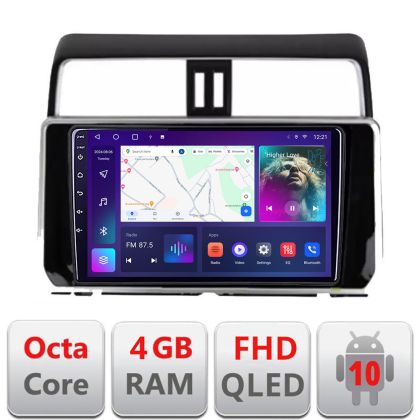 Navigatie Toyota Prado J150 2018- B-1065 Android Ecran QLED octa core 4+64 carplay android auto KIT-1065+EDT-E310V3 CarStore Technology