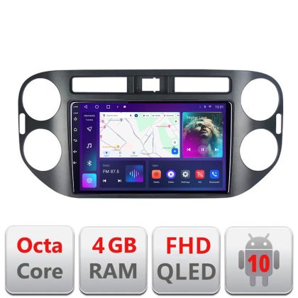 Navigatie VW TIGUAN si Golf Plus 2007-2011 B-489 Android Ecran QLED octa core 4+64 carplay android auto KIT-489+EDT-E309V3 CarStore Technology