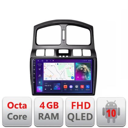 Navigatie HHyundai Santa Fe 2000-2006 Android Ecran QLED octa core 4+64 carplay android auto KIT-santafe-old+EDT-E309V3 CarStore Technology