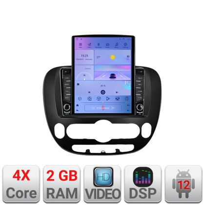 Navigatie Kia Soul 2014-2019 Android radio gps internet quad core 2+32 ecran vertical 9.7